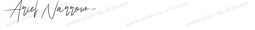 Ariel Narrow字体转换